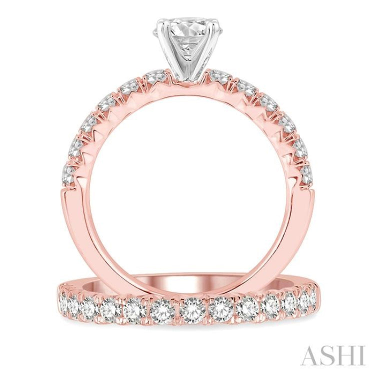 Round Shape Endless Embrace Diamond Wedding Set