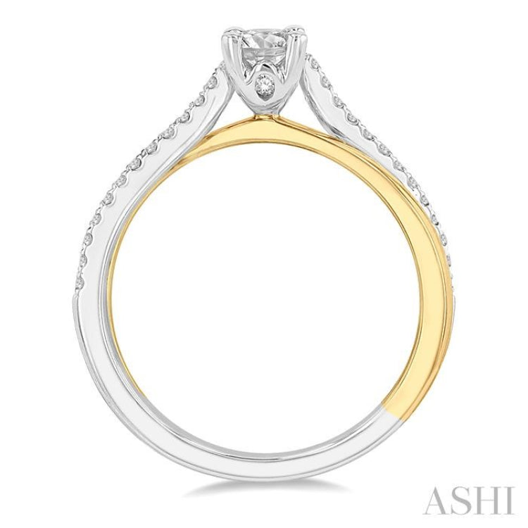 Oval Shape Semi-Mount Diamond Engagement Ring