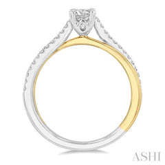 Oval Shape Semi-Mount Diamond Engagement Ring