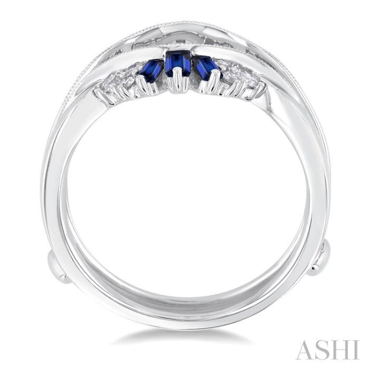 Gemstone & Diamond Insert Ring