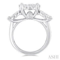 Round Shape Past Present & Future Lovebright Essential Diamond Ring