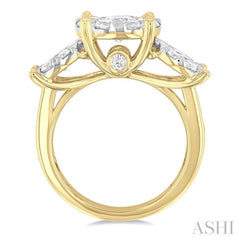 Round Shape Past Present & Future Lovebright Essential Diamond Ring