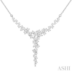 Mixed Shape Scatter Diamond Necklace