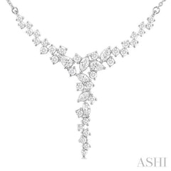 Mixed Shape Scatter Diamond Necklace