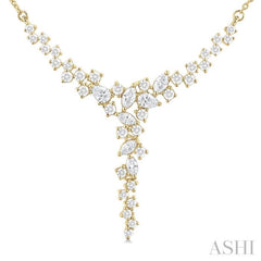 Mixed Shape Scatter Diamond Necklace