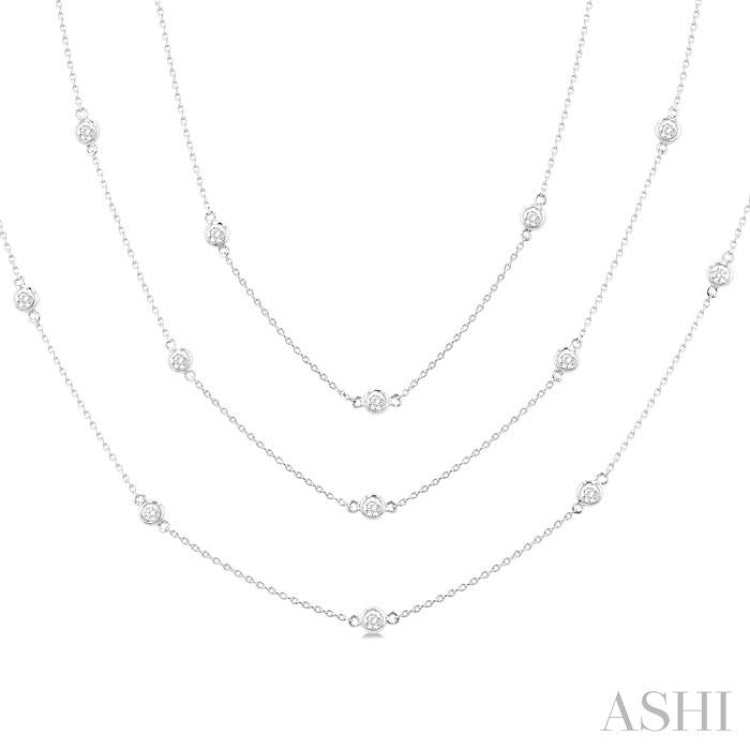 Diamond Station Long Necklace