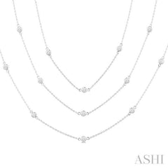 Diamond Station Long Necklace