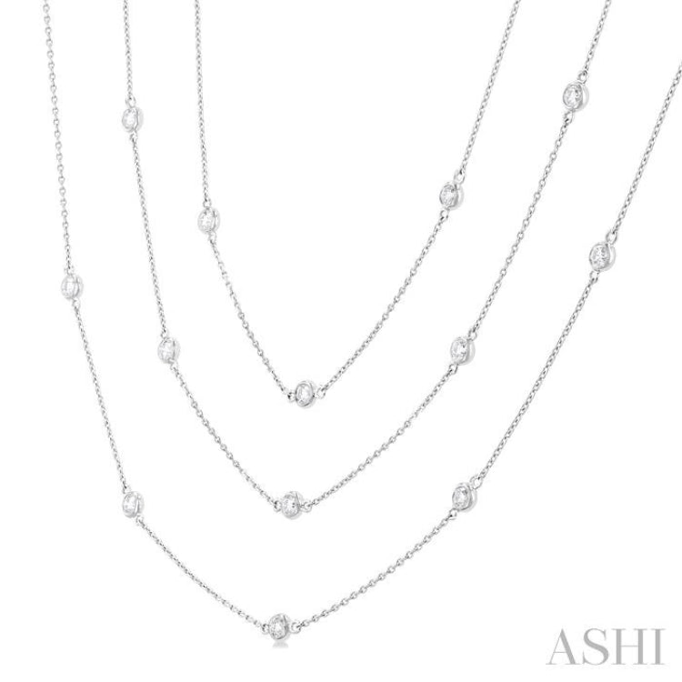 Diamond Station Long Necklace