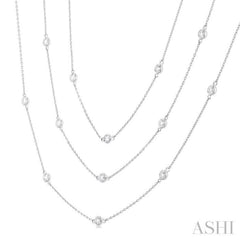 Diamond Station Long Necklace