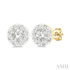 1/6 Ctw Lovebright Petite Round Shape Round Cut Diamond Fashion Stud Earrings in 10K Yellow Gold