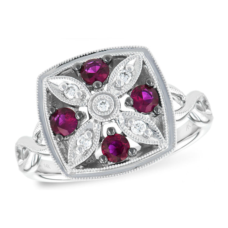 14KT Gold Ladies Diamond Ring