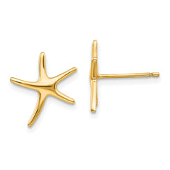 14k Starfish Post Earrings