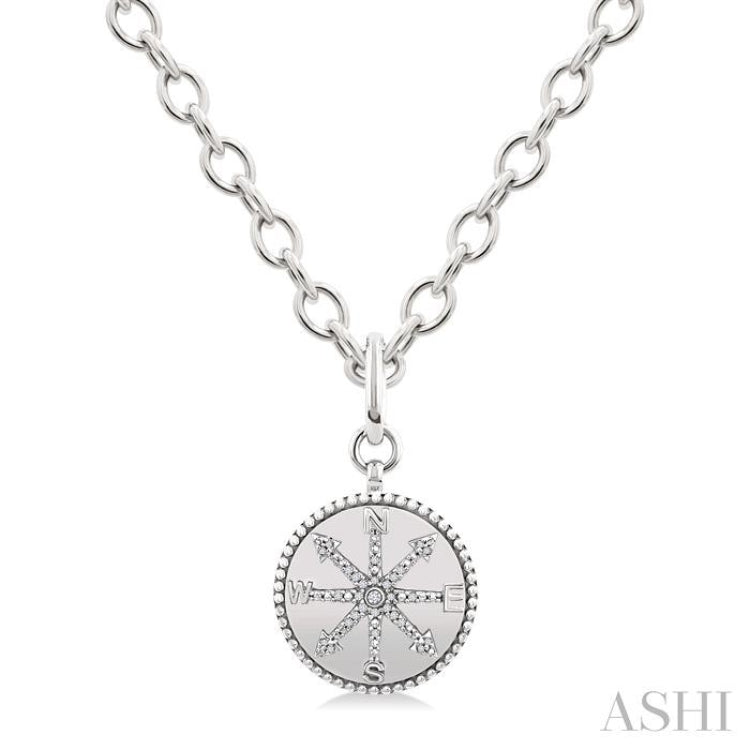 .10CTRDDM COMPASS MEDALLION PD SL-S+CH*