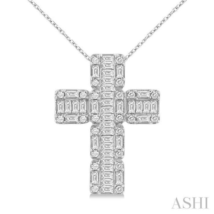 1.00CTRD&BGDM CROSS FUSION PDWG14K-H+CH*