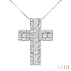 1.00CTRD&BGDM CROSS FUSION PDWG14K-H+CH*